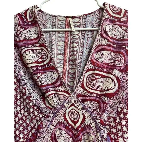 Free People Wild & Free Paisley Crop Top Medium - Picture 5 of 10